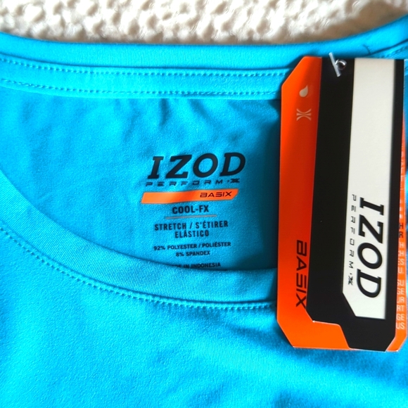 3. NWT Izod Performx Women's Teal Athletic T Size XXS - Picture 4 of 4